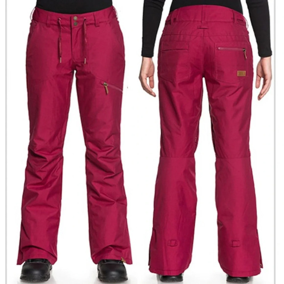 Roxy Nadia Pant Beet Red Pink XS Snow Ski Snowboard Pant - Picture 1 of 15